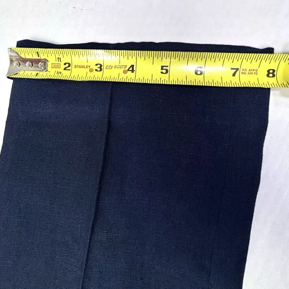 Connolly England Mens Linen Trousers Pants EU56‎ 36X30 Navy Tapered Italy EUC